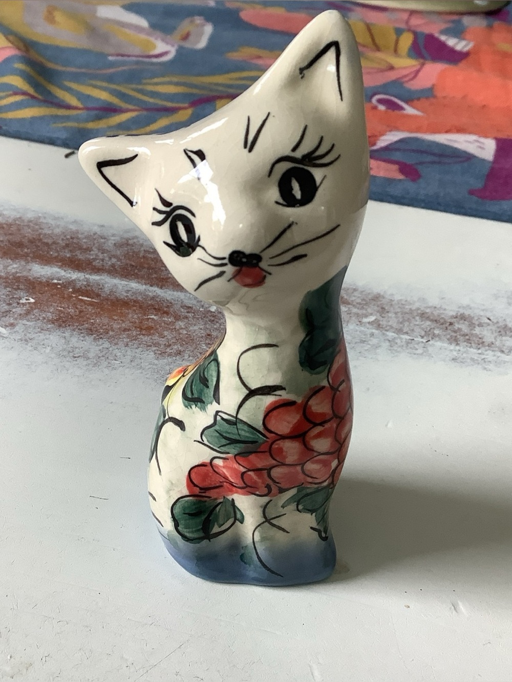 Polish Pottery UNIKAT Figurine Of A Cat